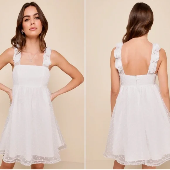 LULU's Bachelorette Engagement Bridal Shower Honeymoon Casual Brunch Mini Dress - Picture 5 of 5